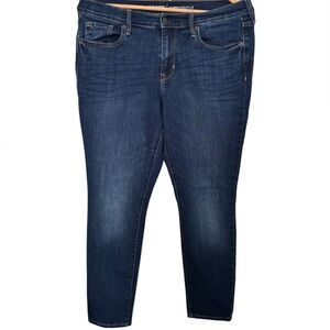Old Navy Curvy Mid-Rise Dark Wash Skinny Jeans